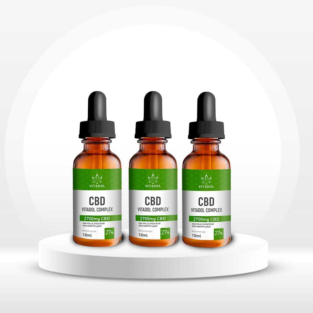 3 x Vitadol Complex CBD Öl 27% 10ml