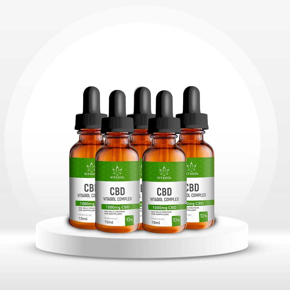 Kaufen Sie 5 x Vitadol Complex CBD-Öl 10% 10ml Online
