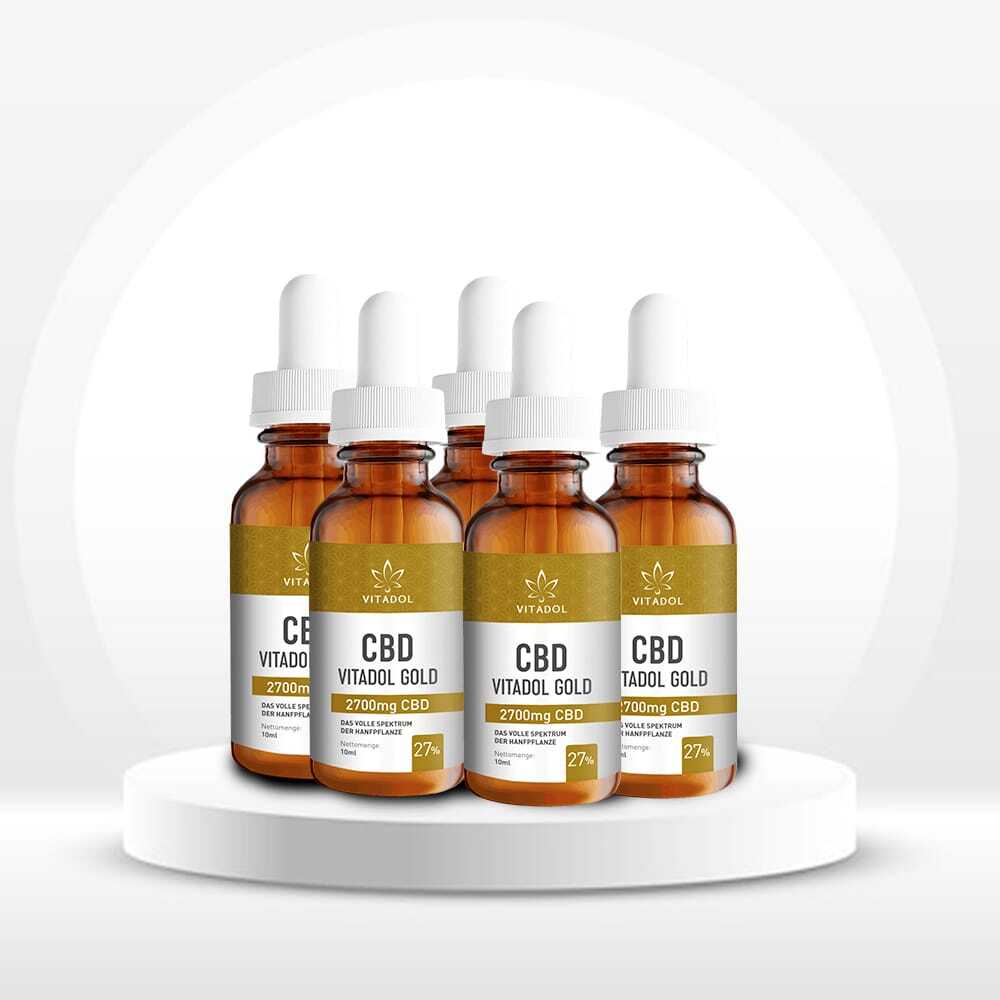 Kaufen Sie 5 x Vitadol Gold CBD Öl 27% 10ml online
