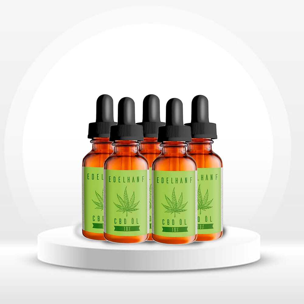 5x Edelhanf CBD Öl 10% kaufen - Günstig bei CBDwelt kaufen