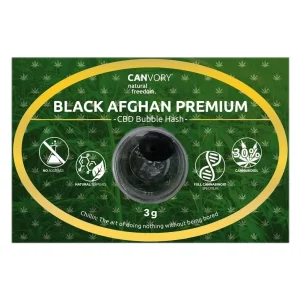 Kaufen Sie Black Afghan Premium Hash 30% CBD Cannabidiol Pollinat Trockenextrakt, 3 Gramm online