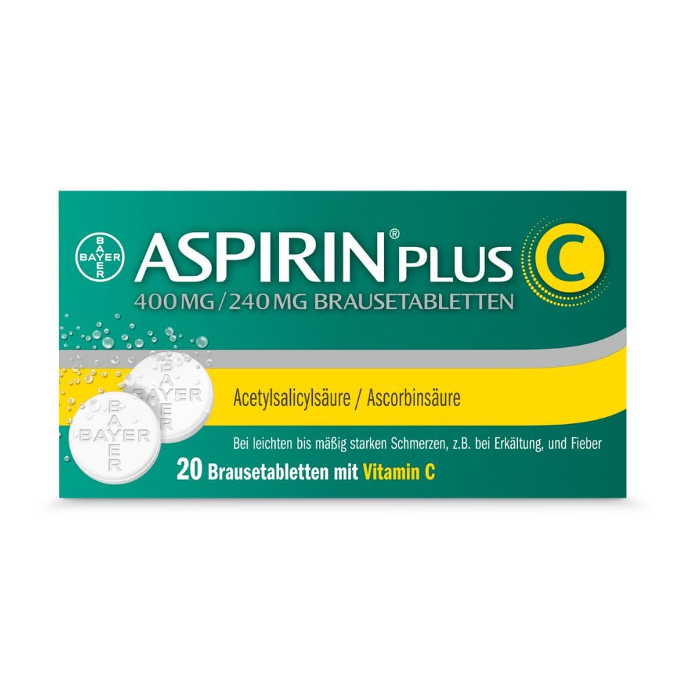Kaufen Sie ASPIRIN plus C Brausetabletten, 20 Stück. Tabletten online