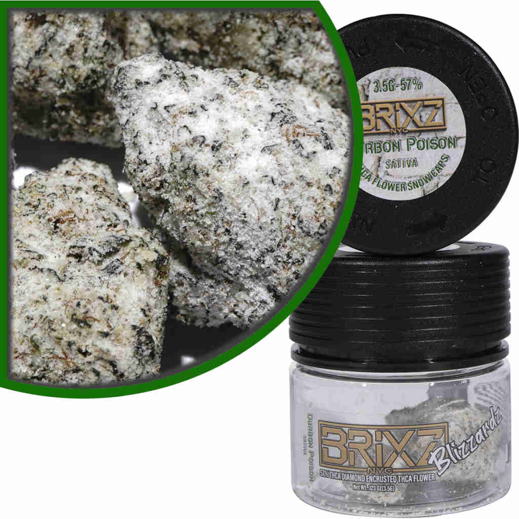 Buy BRIXZ Blizzardz THCa Indoor Flower 3.5g - Durban Poison Online