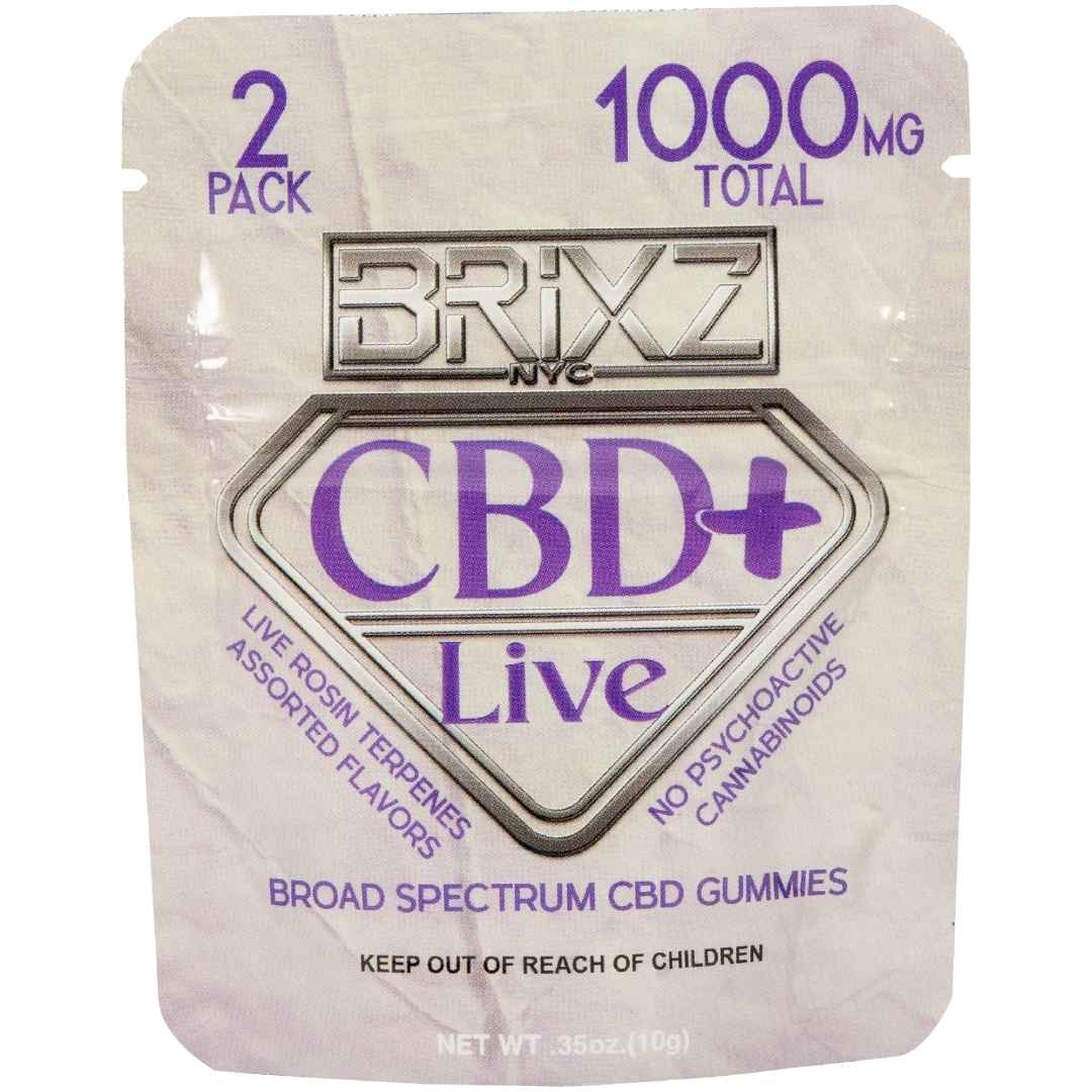 Buy BRIXZ CBD+ LIVE Gummy 500mg 2pk Online