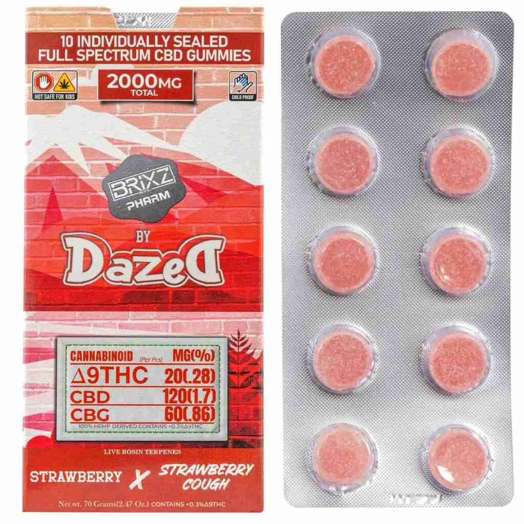 Buy BRIXZ PHARM Delta-9 THC Full Spectrum CBD Gummies 2000mg 10pc Online