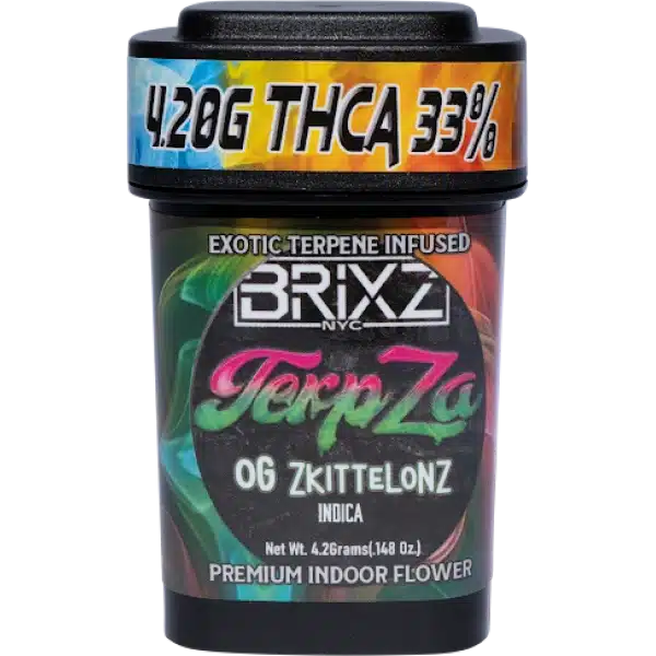 Kaufen Sie BRIXZ TerpZa 33% THCa Aromaverstärkte Blüten 4,20g - OG Zkittelonz online