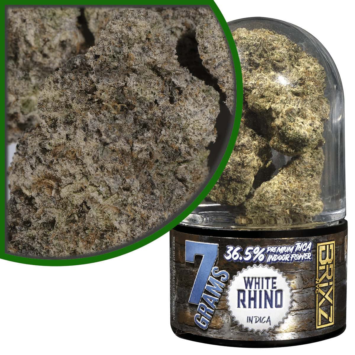 Kaufen Sie BRIXZ THCa Premium Indoor-Blüten 7g - White Rhino online
