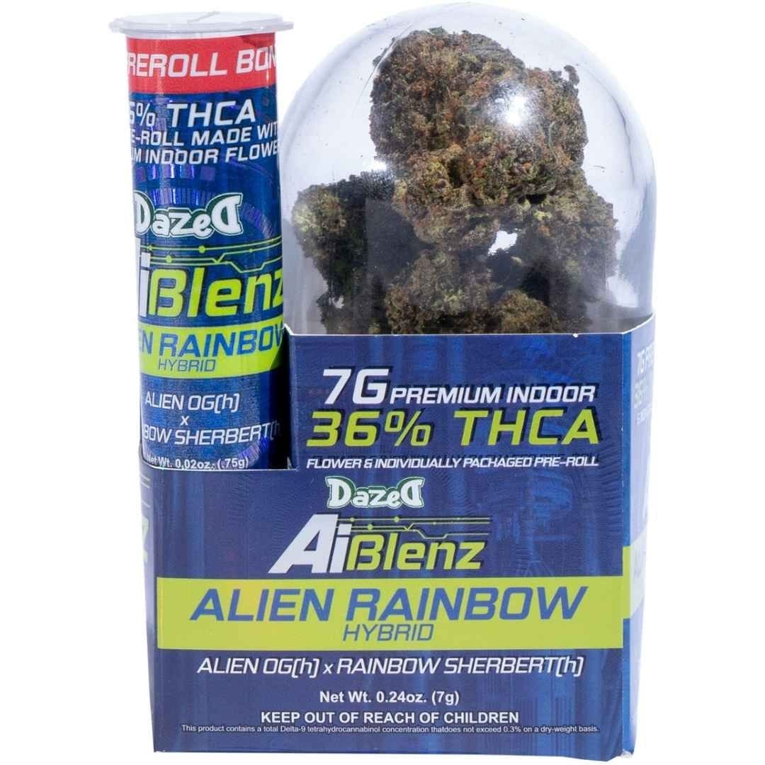 Buy Dazed AI Blenz Premium Indoor THCa Flower 7g + .75g Online