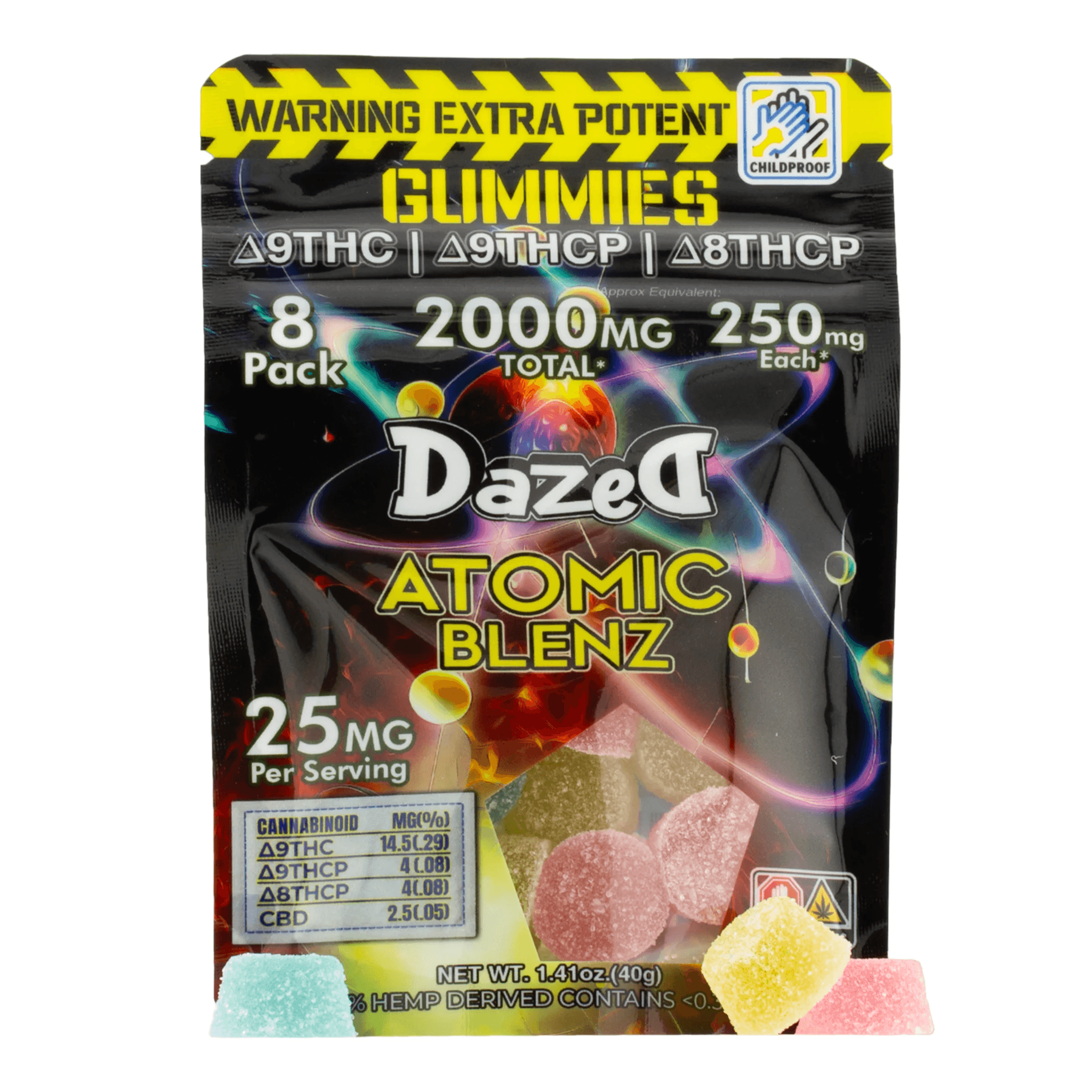 Buy Dazed Supersonic Blenz Gummies 120mg 2pc Online