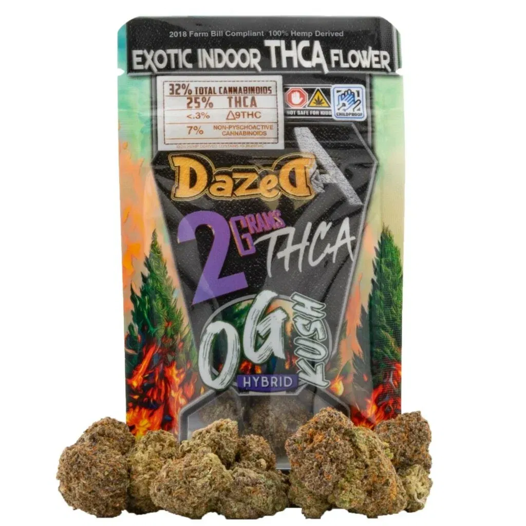 Buy Dazed THCa Exotic Indoor Flower 2g - OG Kush online