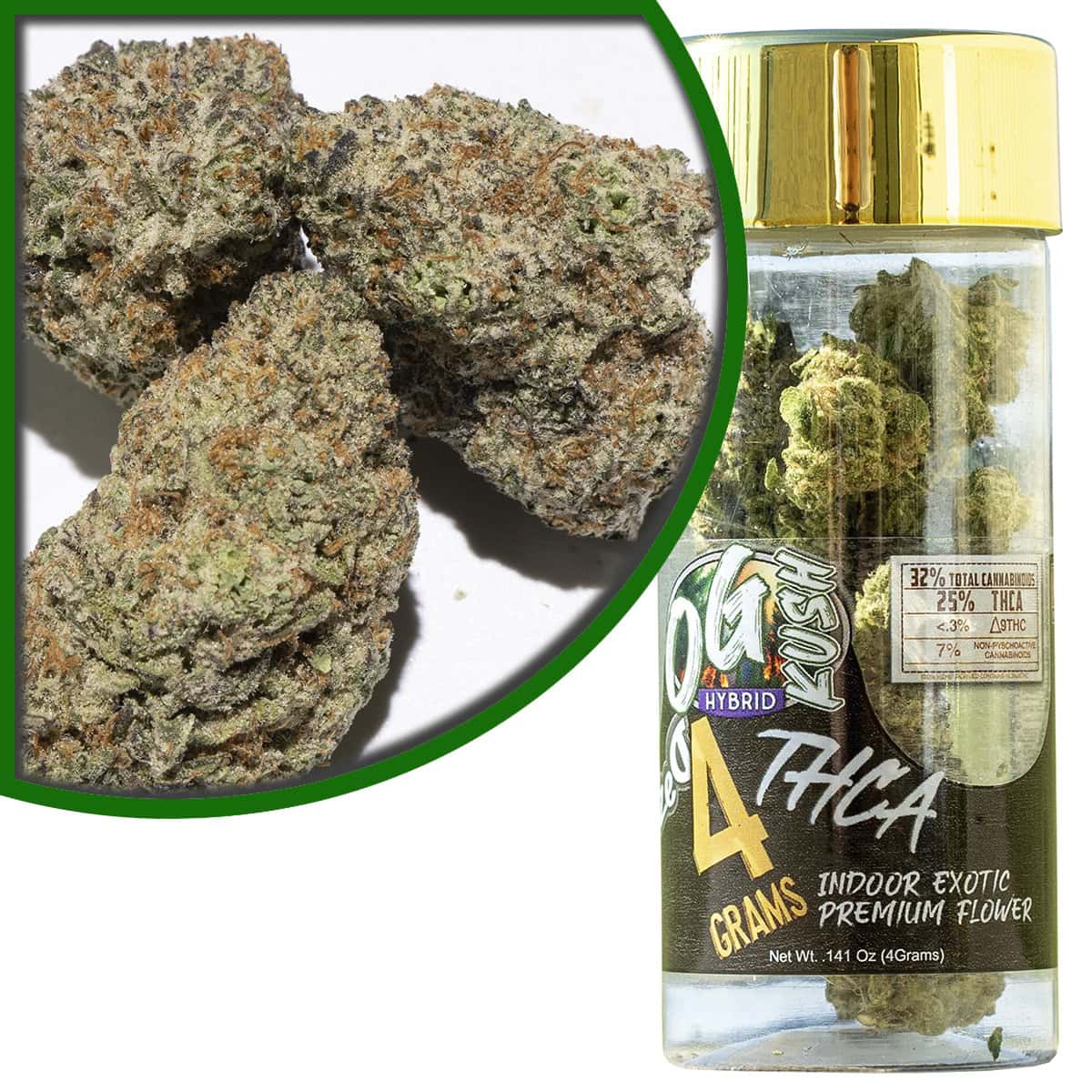Dazed THCa Premium Indoor Blüten 4g - OG Kush online kaufen