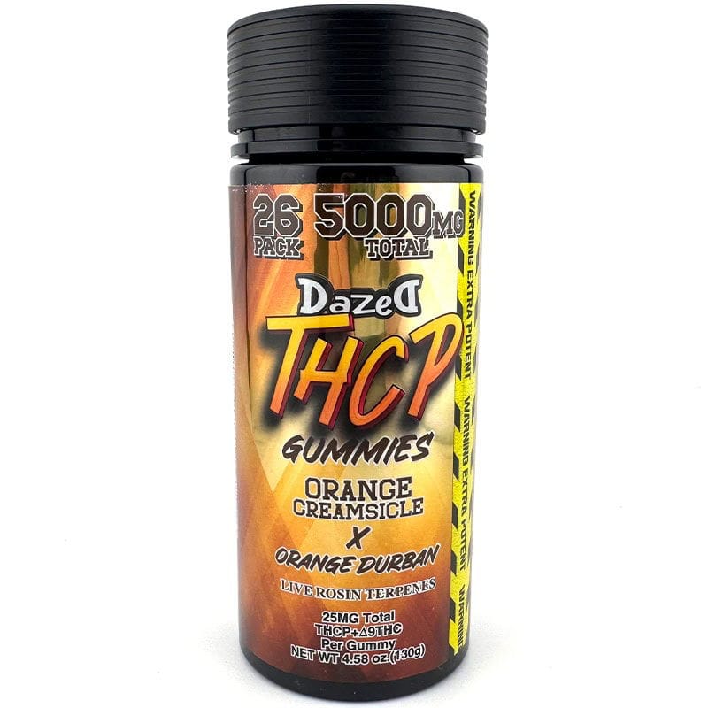 Buy Dazed THCP Gummies 193mg 26pc - Orange Creamsicle Online