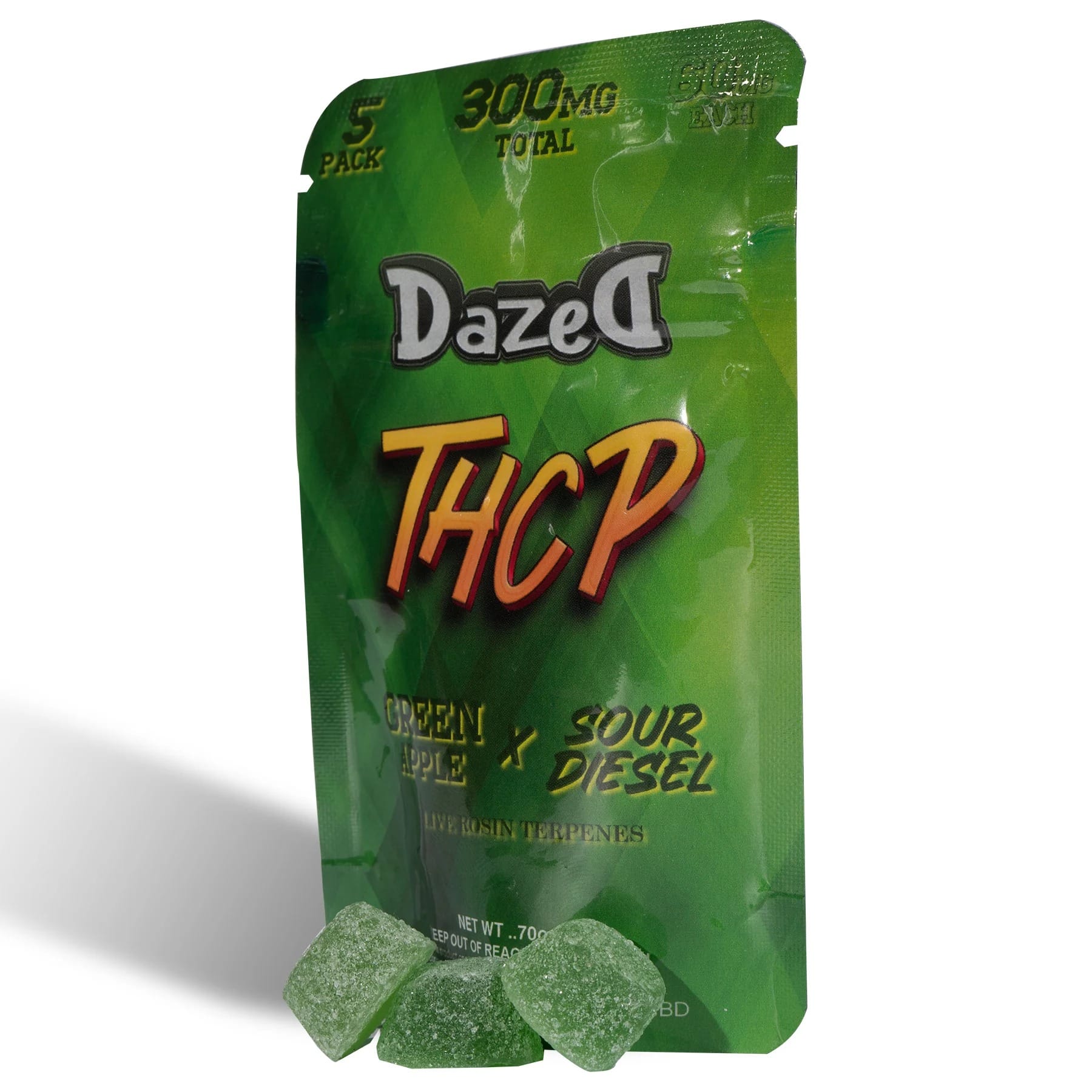 Buy Dazed THCP Gummies 300mg 5pc Online