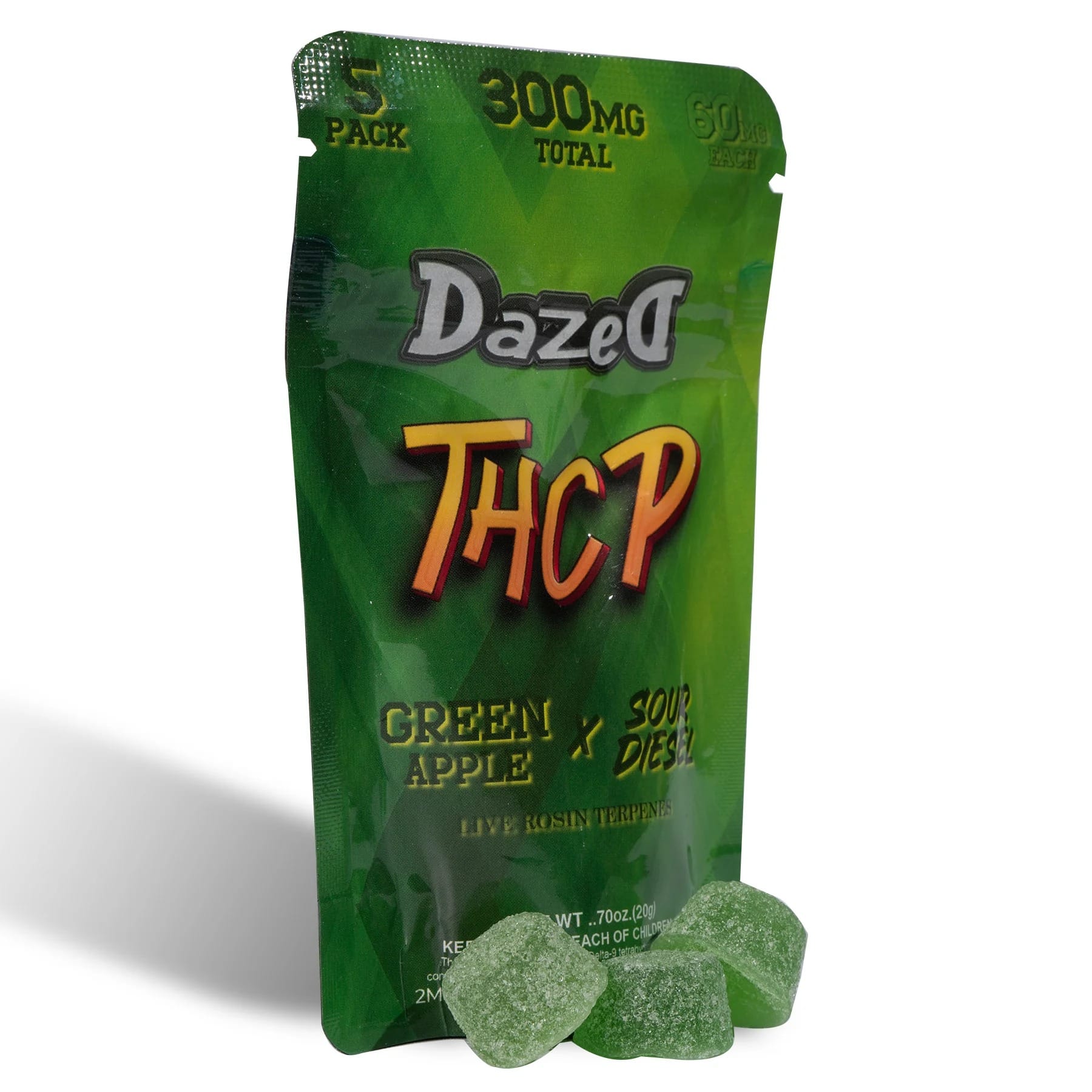 Buy Dazed THCP Gummies 386mg 2pc Online
