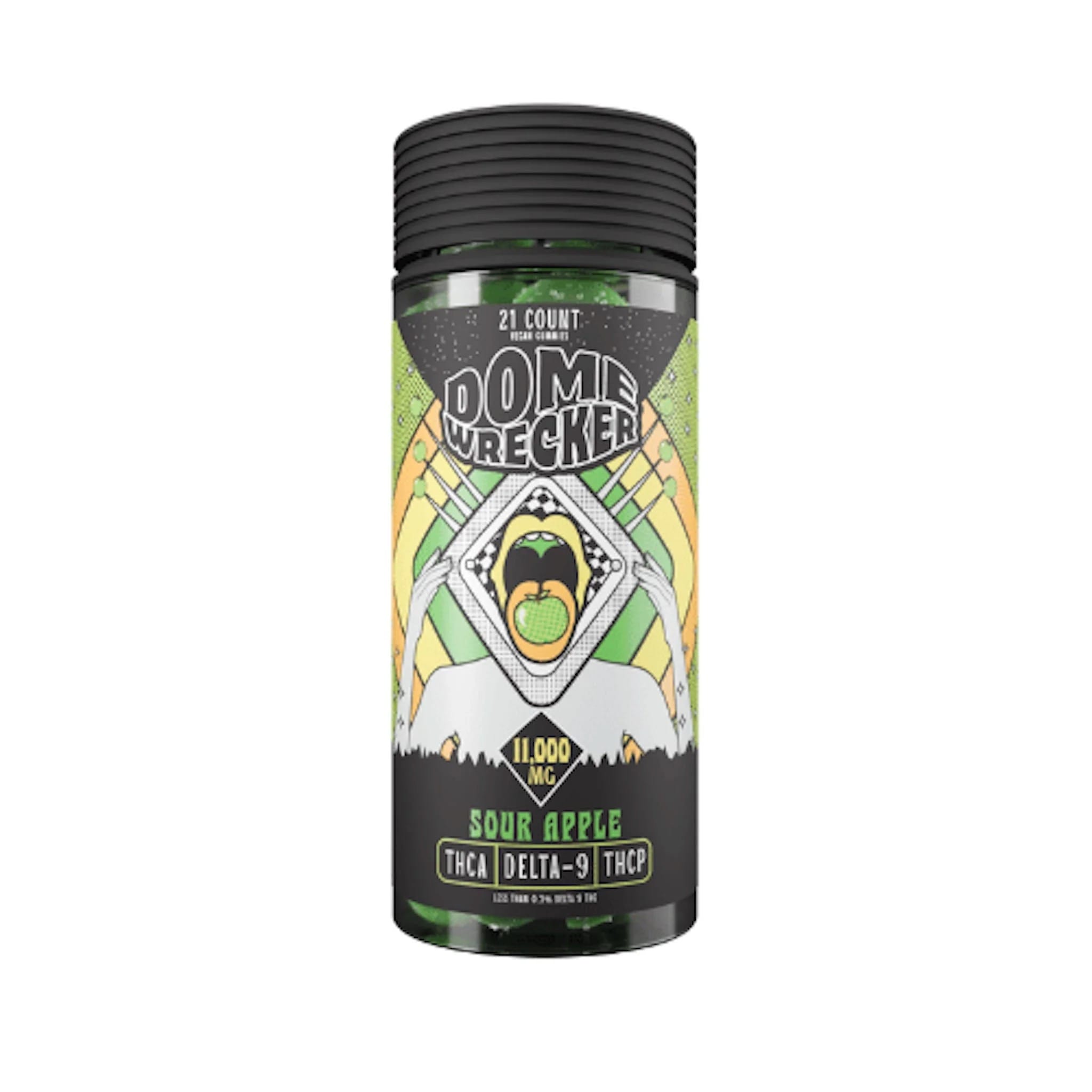 Buy DomeWrecker Delta-9 THCP Vegan Gummies 11000mg 21pc Online