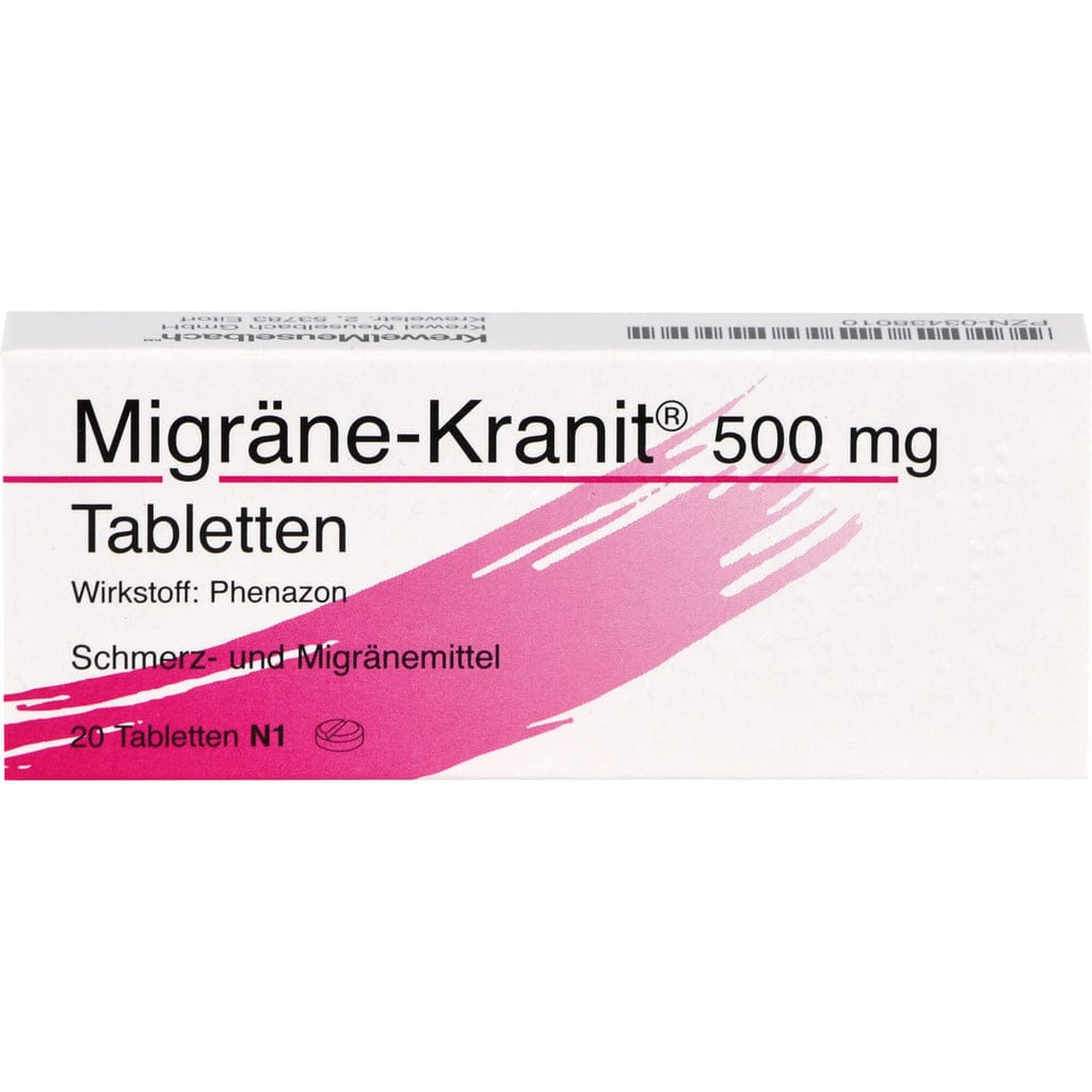 Buy Migraine-Kranit 500 mg Tablets, 20 pcs. Tablets online