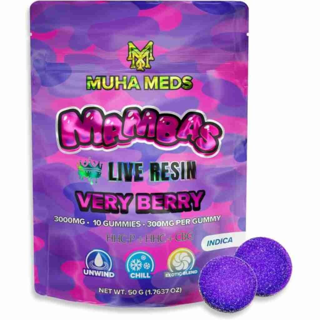Buy Muha Meds Mambas Live Resin 10pc Gummies 3g Online
