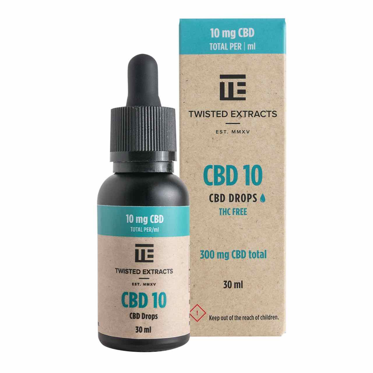 Kaufen Sie Twisted Extracts CBD 10 Öl-Tinktur-Tropfen 300mg (Orangengeschmack) online