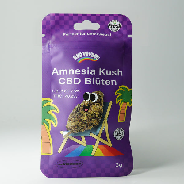 Kaufen Sie CBD Blüten BudVoyage Amnesia Kush (26% CBD) online