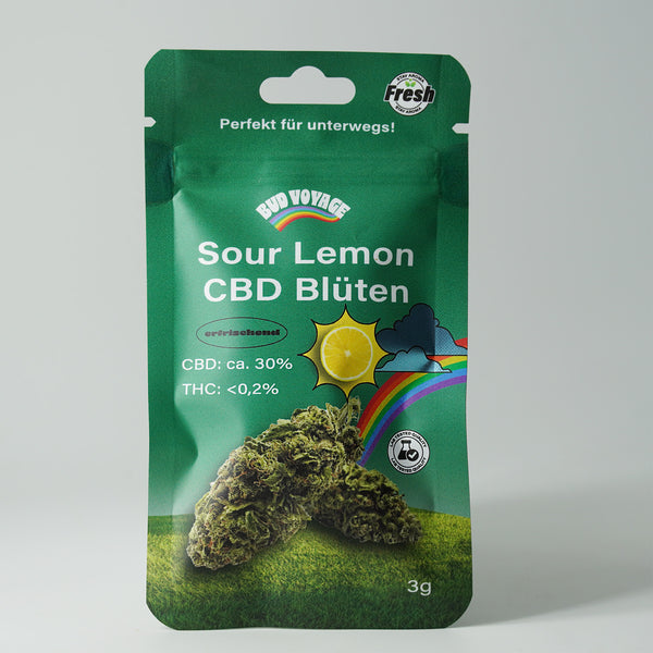 Kaufen Sie CBD Blüten BudVoyage Sour Lemon (30% CBD) online