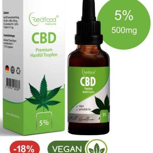 CBD ÖL 5 % Vollspektrum Hanf Öl 10ml (500mg)