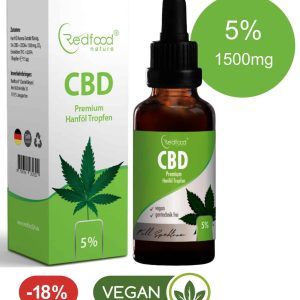 CBD ÖL 5 % Vollspektrum Hanf Öl 30ml