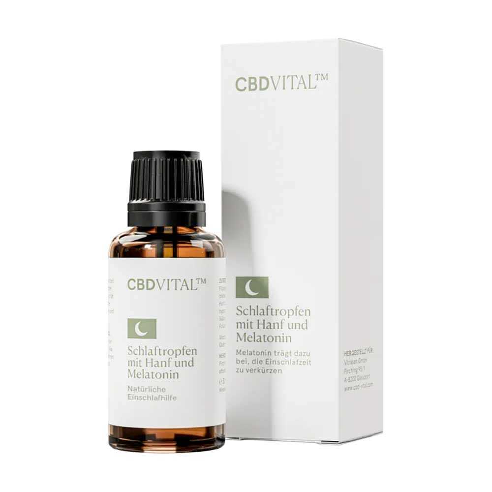 CBD Vital Schlaftropfen mit Hanf und Melatonin 30 ml