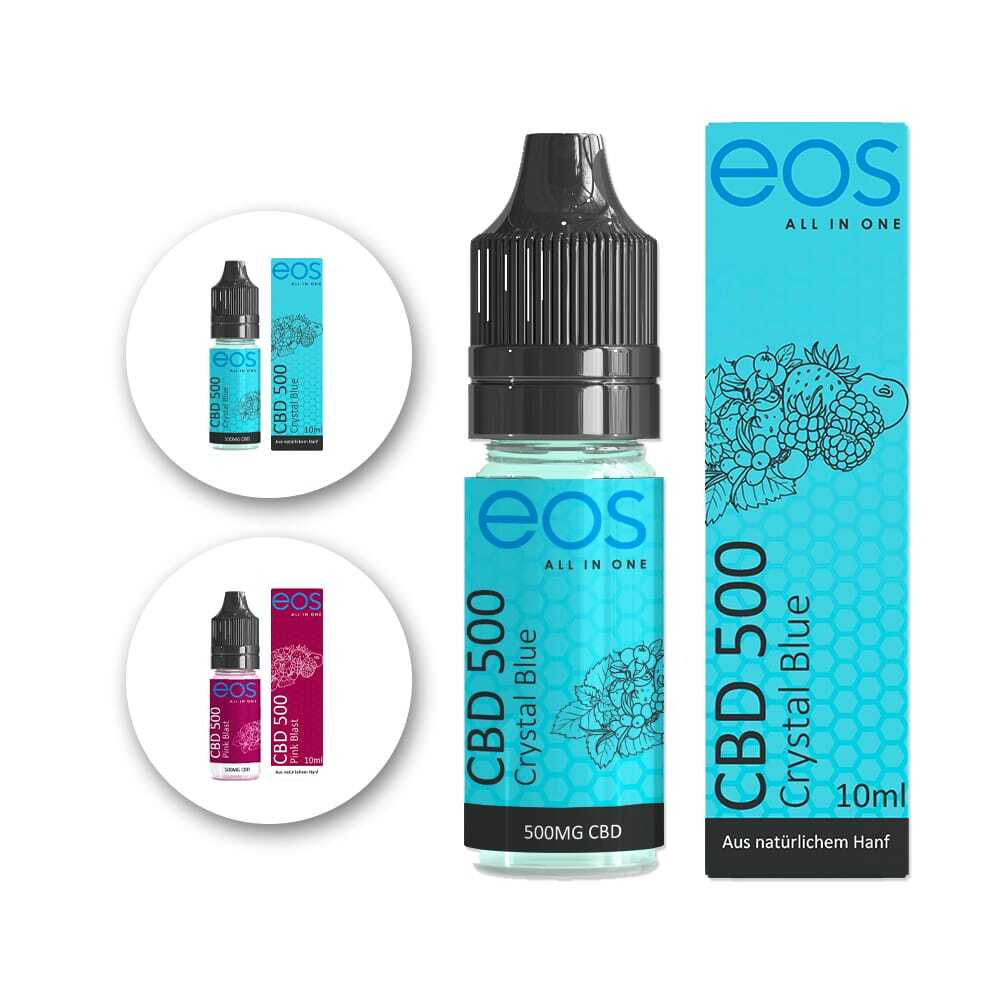 Eos CBD Liquid 500mg Crystal Blue & Pink Blast kaufen | CBD-Dampf online