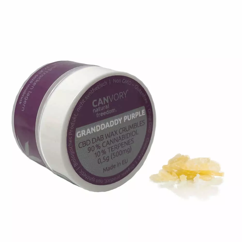 Granddaddy Purple CBD Cannabidiol Wachs Dab Wax 90 %, 500 mg online kaufen
