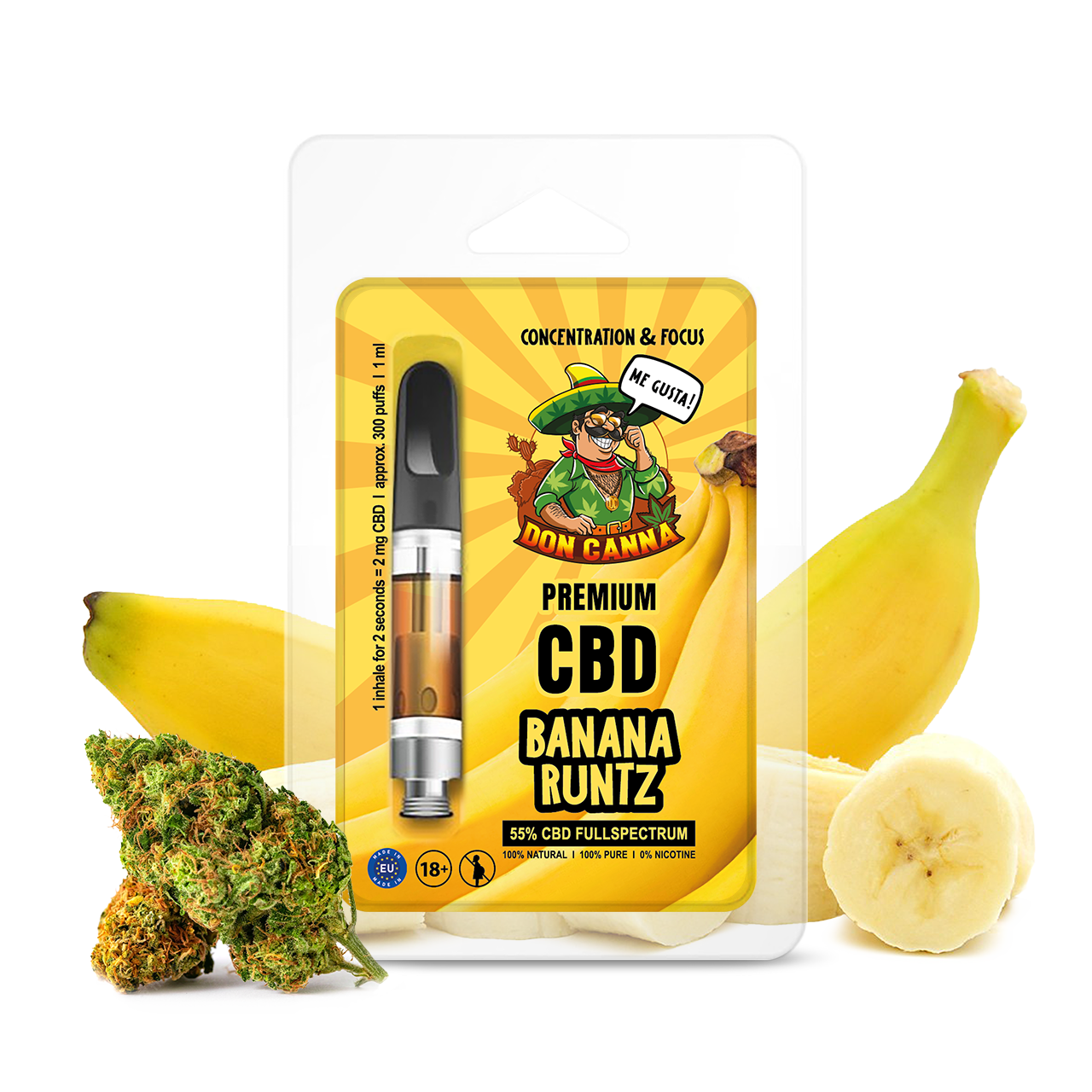 Hanfosan Premium CBD Liquid Banana Runtz – 1 ml online kaufen