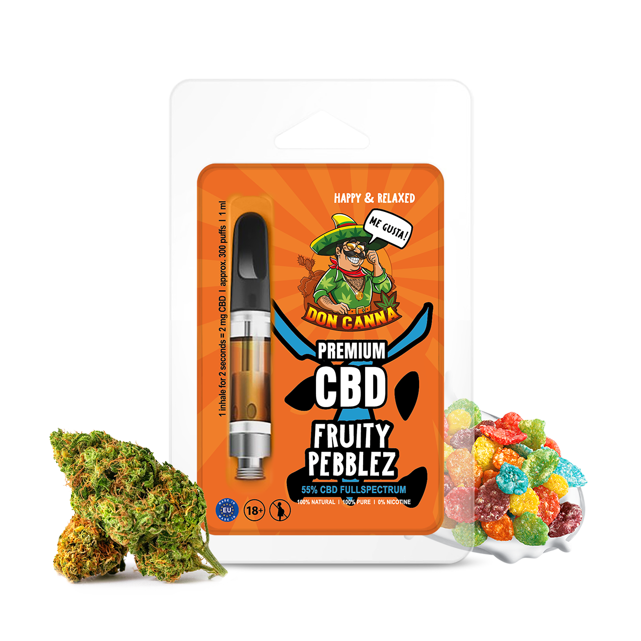 Hanfosan Premium CBD Liquid Fruity Pepplez - 1 ml online kaufen