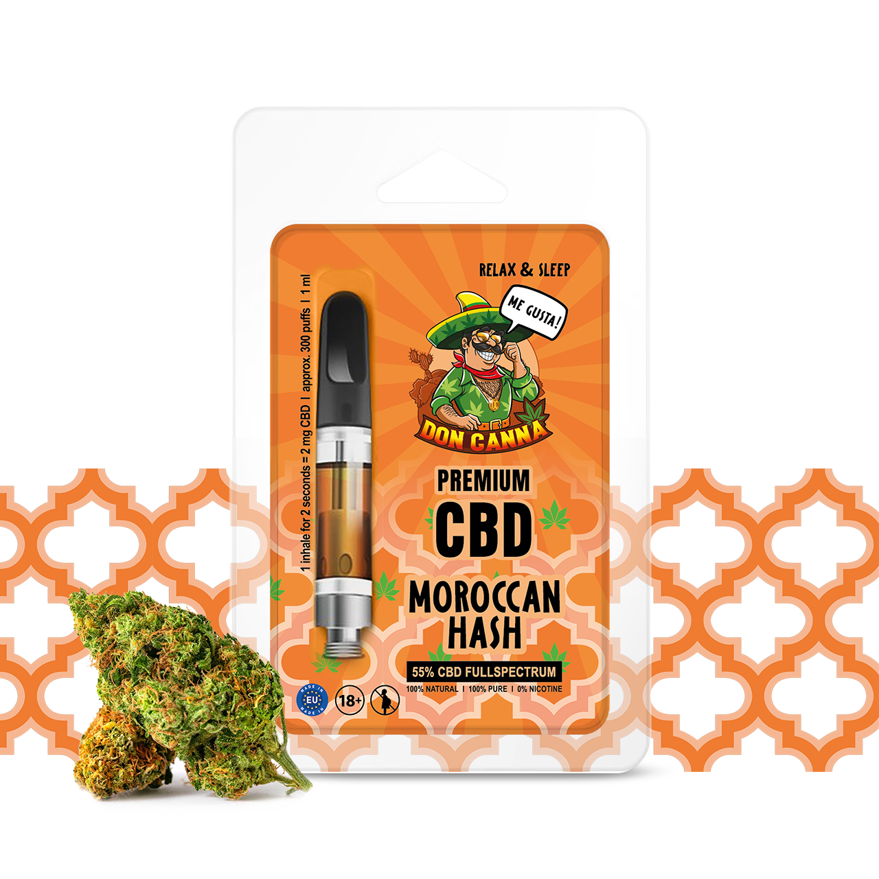 Hanfosan Premium CBD Liquid Moroccan Hash - 1 ml