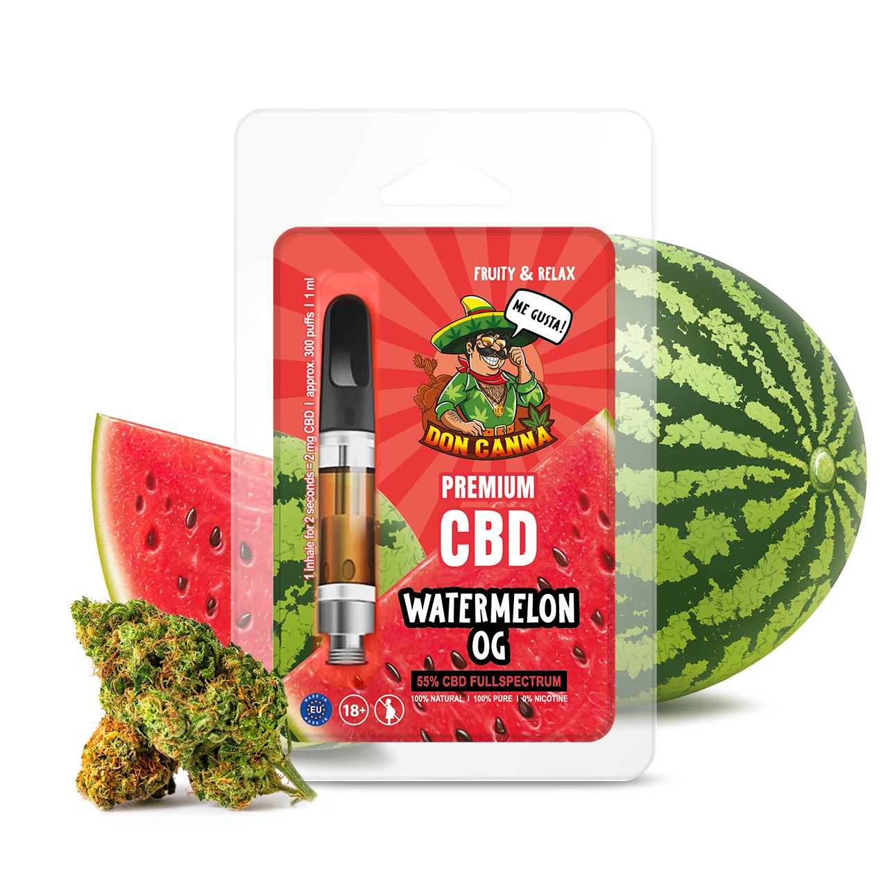 Hanfosan Premium CBD Liquid Watermelon - 1 ml online kaufen