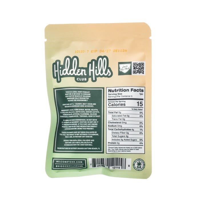 Hidden Hills Pack-A-Punch THCP Gummies 100mg 5pc for sale online