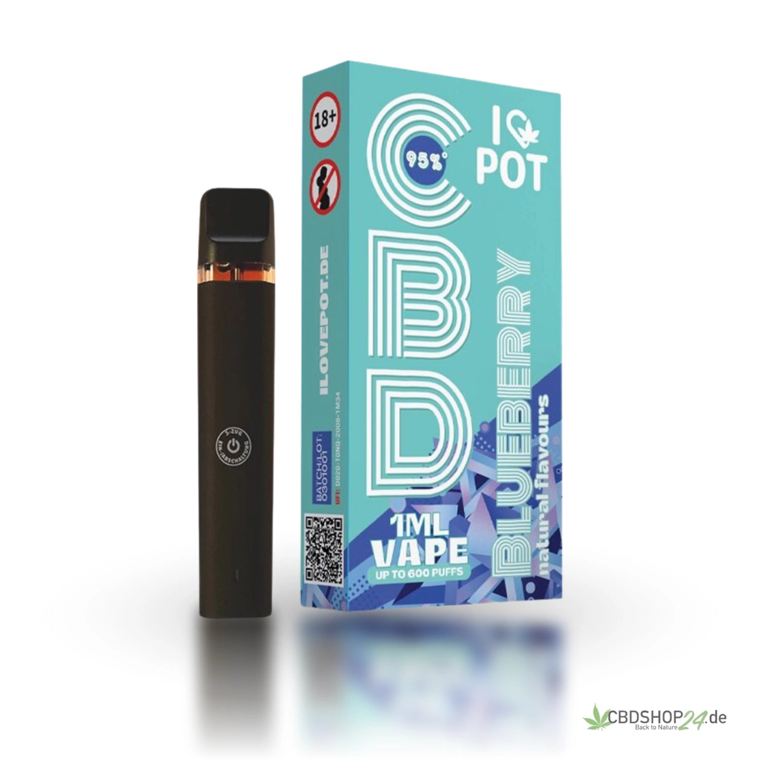 ILovePot CBD Vape 95% - Blaubeere online kaufen