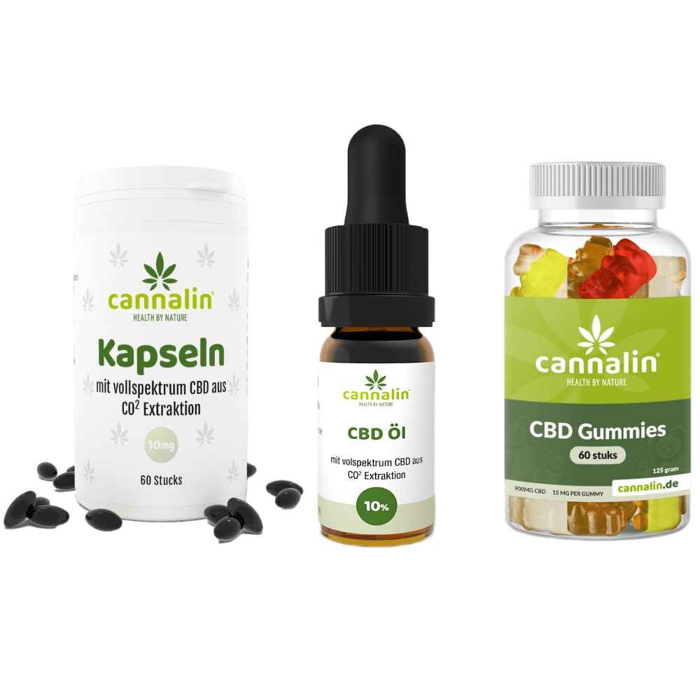 Kaufen Sie Probepaket 10% Vollspektrum + 10mg Kapseln + Gummies online