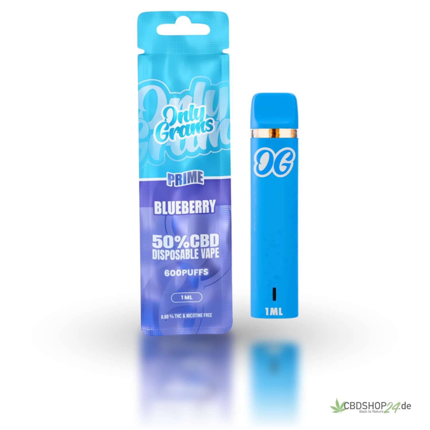 OnlyGrams CBD Vape 50% - Blueberry