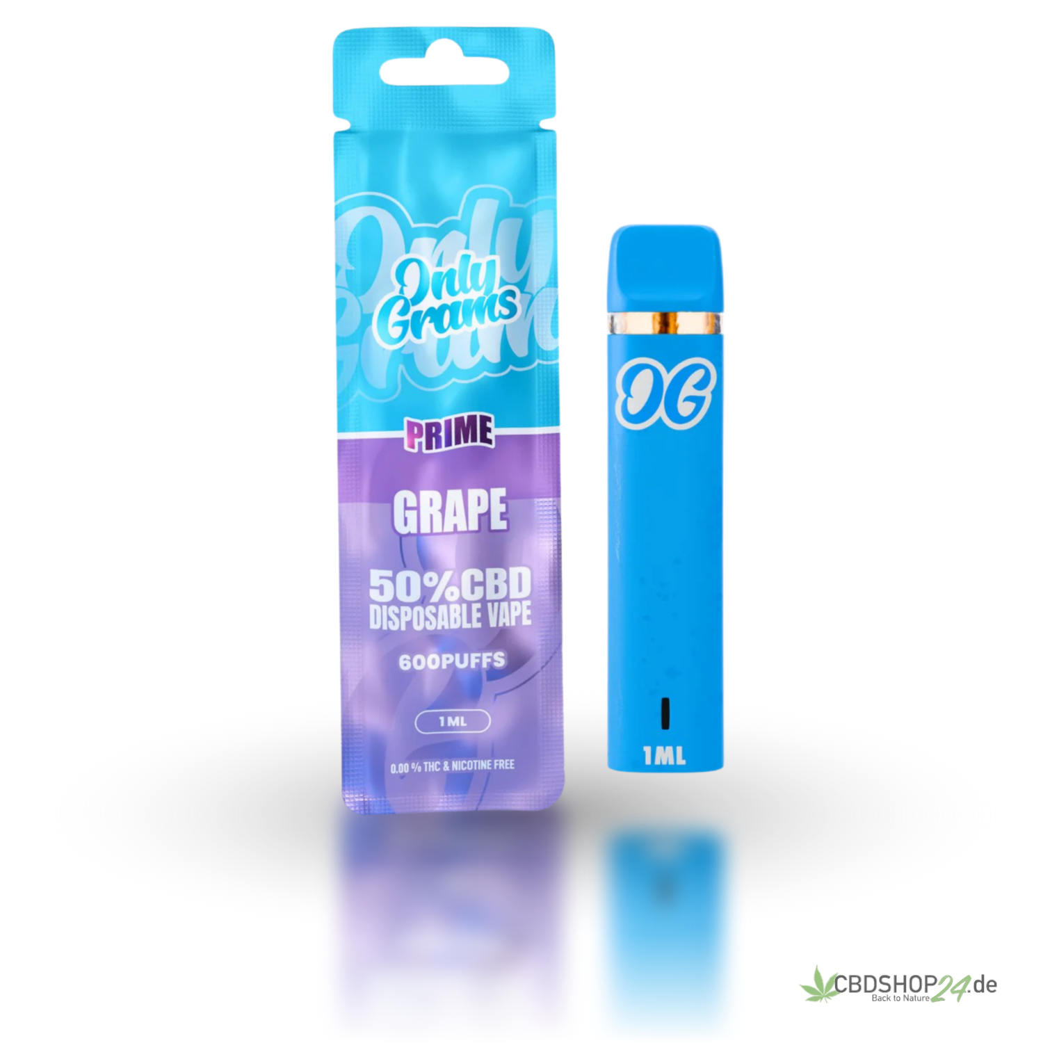 OnlyGrams CBD Vape 50% - Grape
