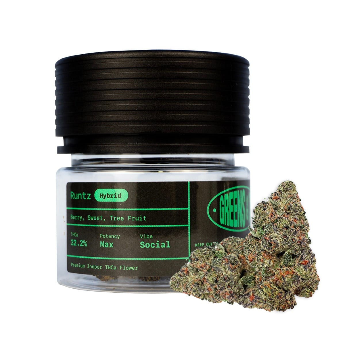 Runtz THCa-Blüten von Greens & Co. – jetzt online erhältlich!