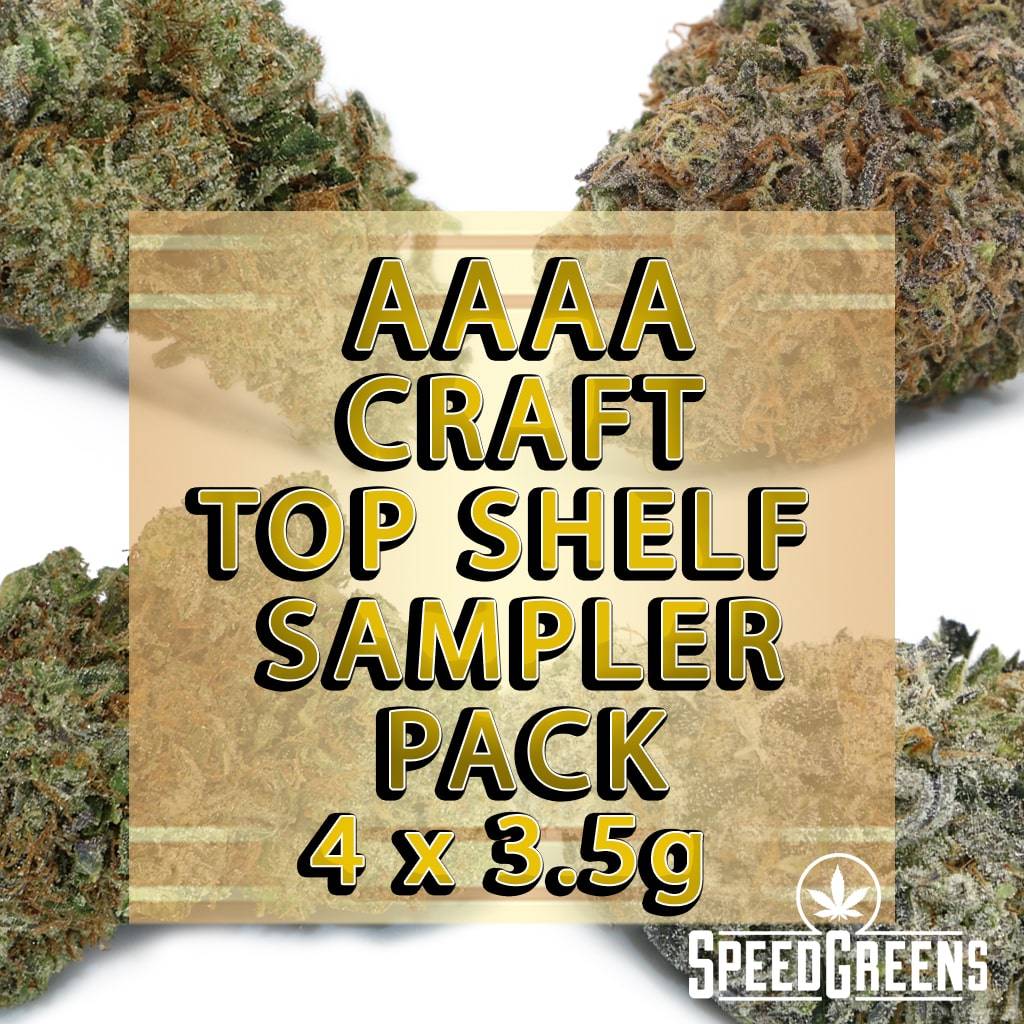 Kaufen Sie online ein Sampler-Kombipaket (AAAA) Craft Top Shelf Weed (4 × 3,5 g).