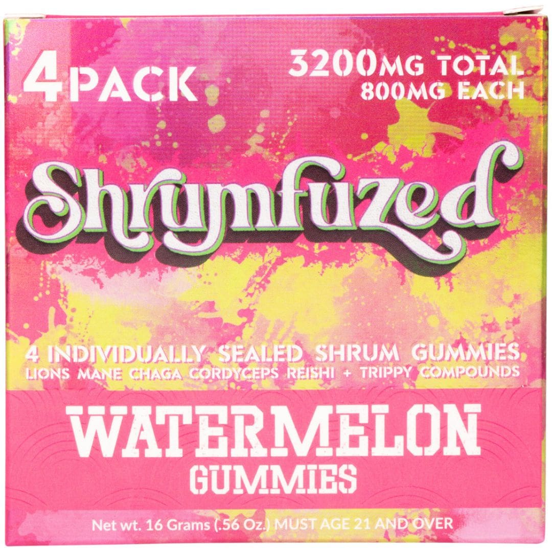 Shrumfuzed Nootropische Pilzgummibärchen 4er-Packung – Wassermelone – Online erhältlich