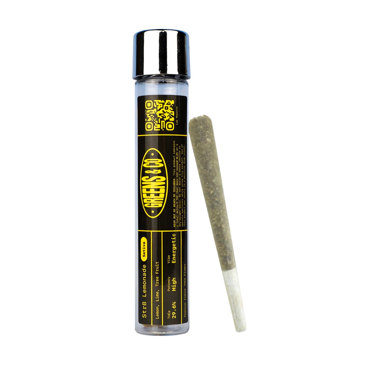 Str8 Lemonade THCa Pre-Roll 1g by Greens & Co. for sale online