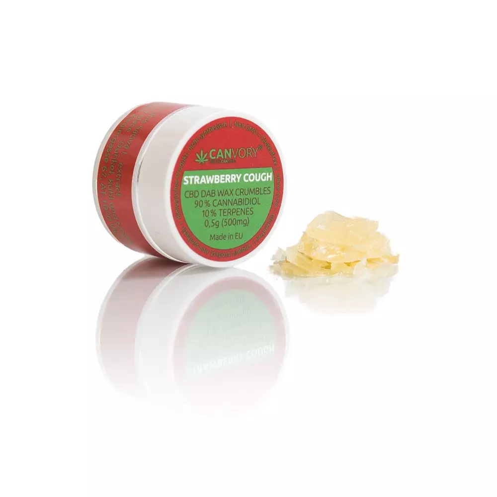 Strawberry Cough CBD Cannabidiol Wachs DAB WAX 90%, 500mg Online kaufen