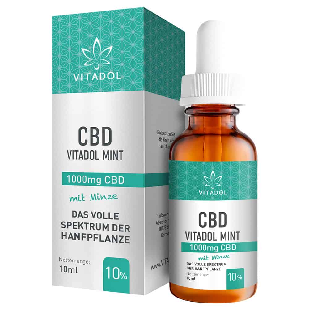 Vitadol Mint CBD Öl 10 % 10 ml zum Online-Verkauf