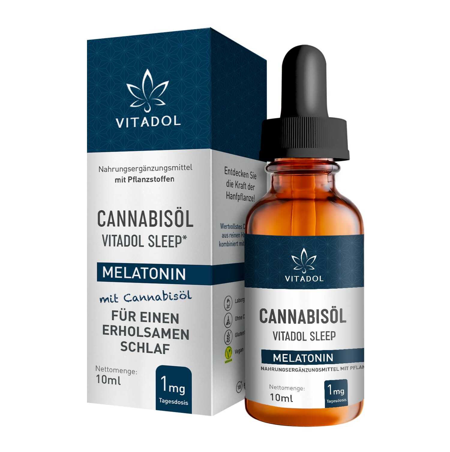 Kaufen Sie Vitadol Sleep - Schlaftropfen Melatonin mit Cannabisöl online