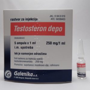 Testosteron Depo Galenika, 250 mg / ml, 1 amp